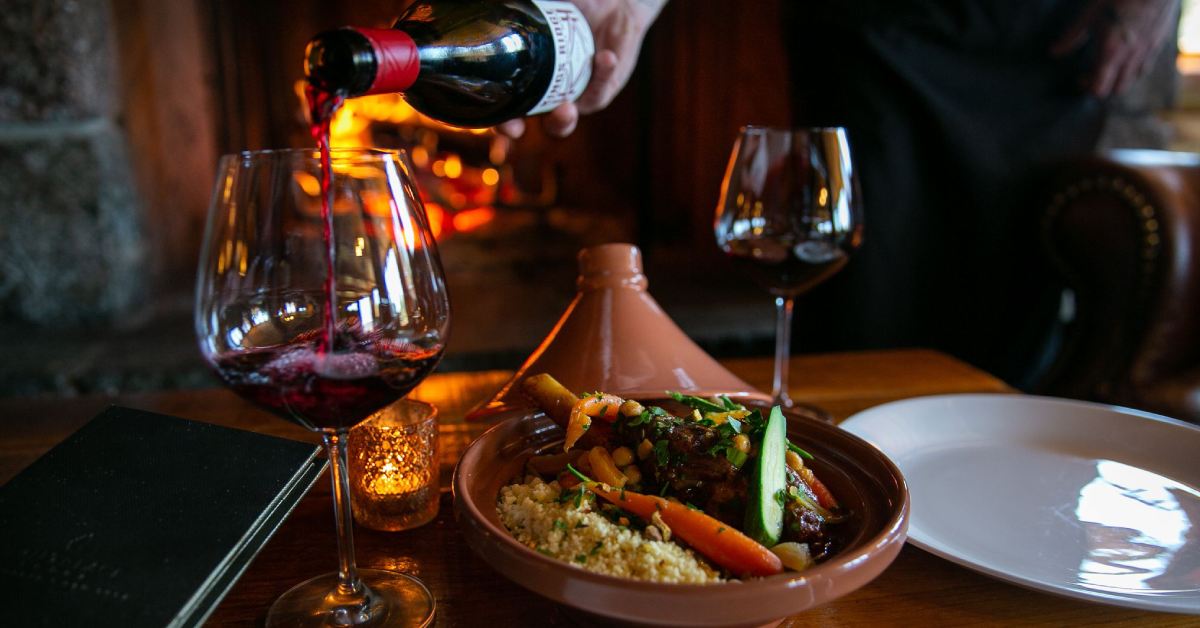 wine and dinner