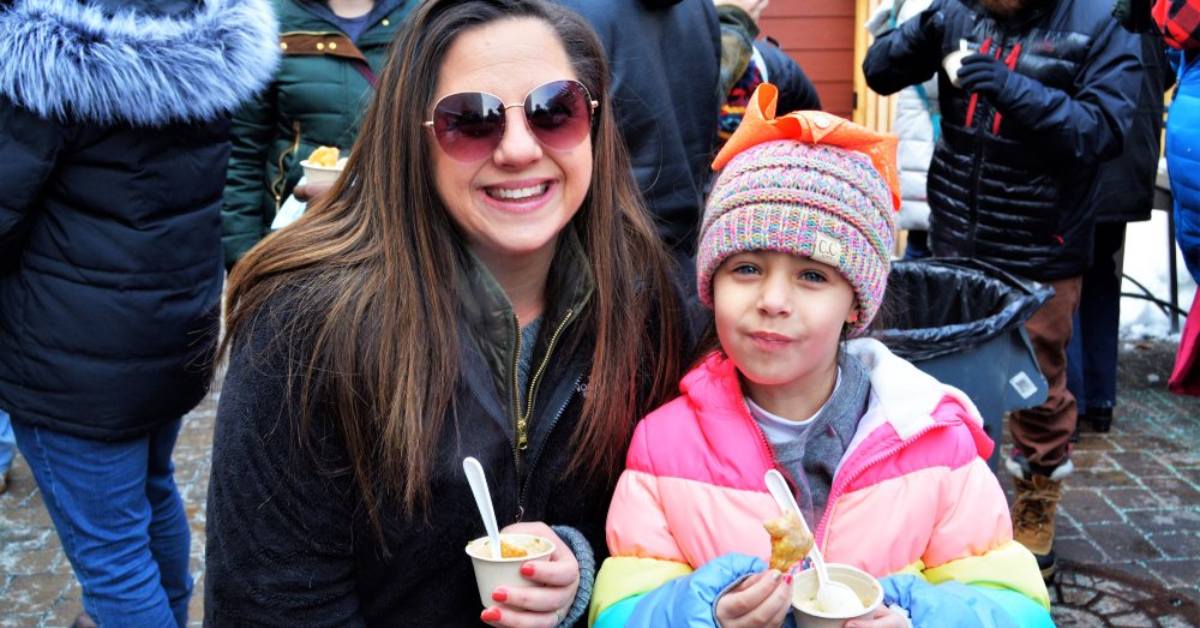 woman and girl with chowder