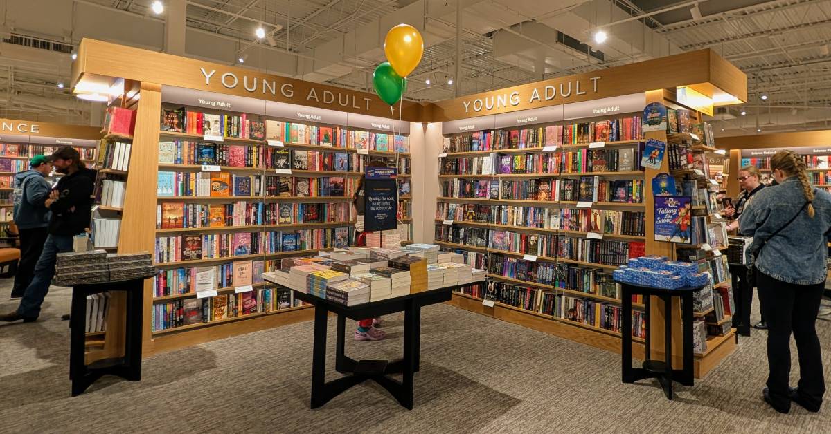 young adult section in barnes and noble