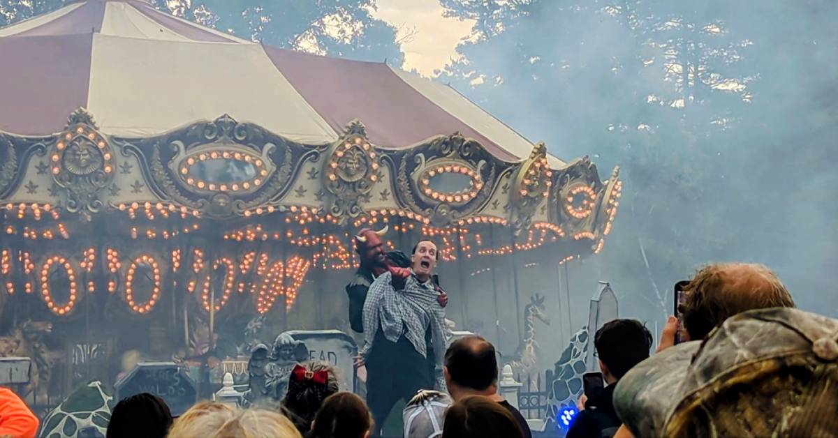 man getting his heart ripped out by satan