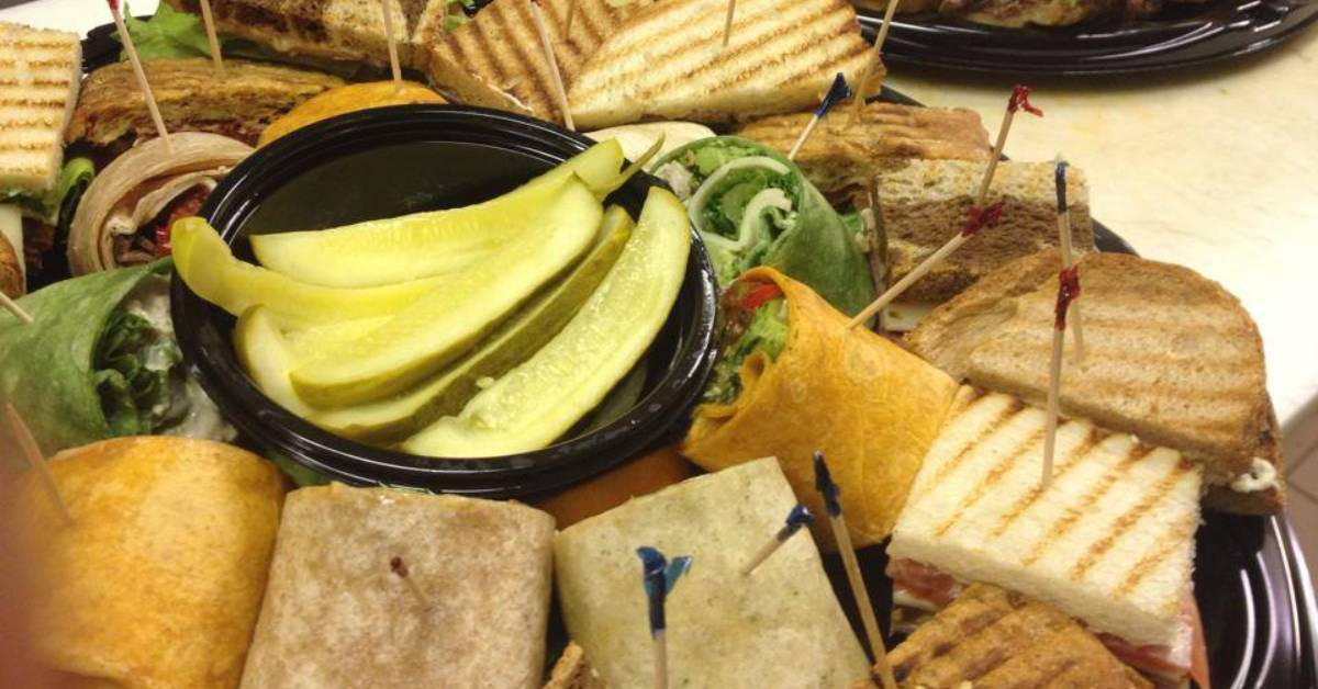 sandwich and wrap platter