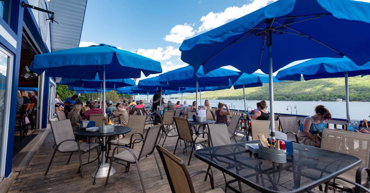 lake george beach club deck