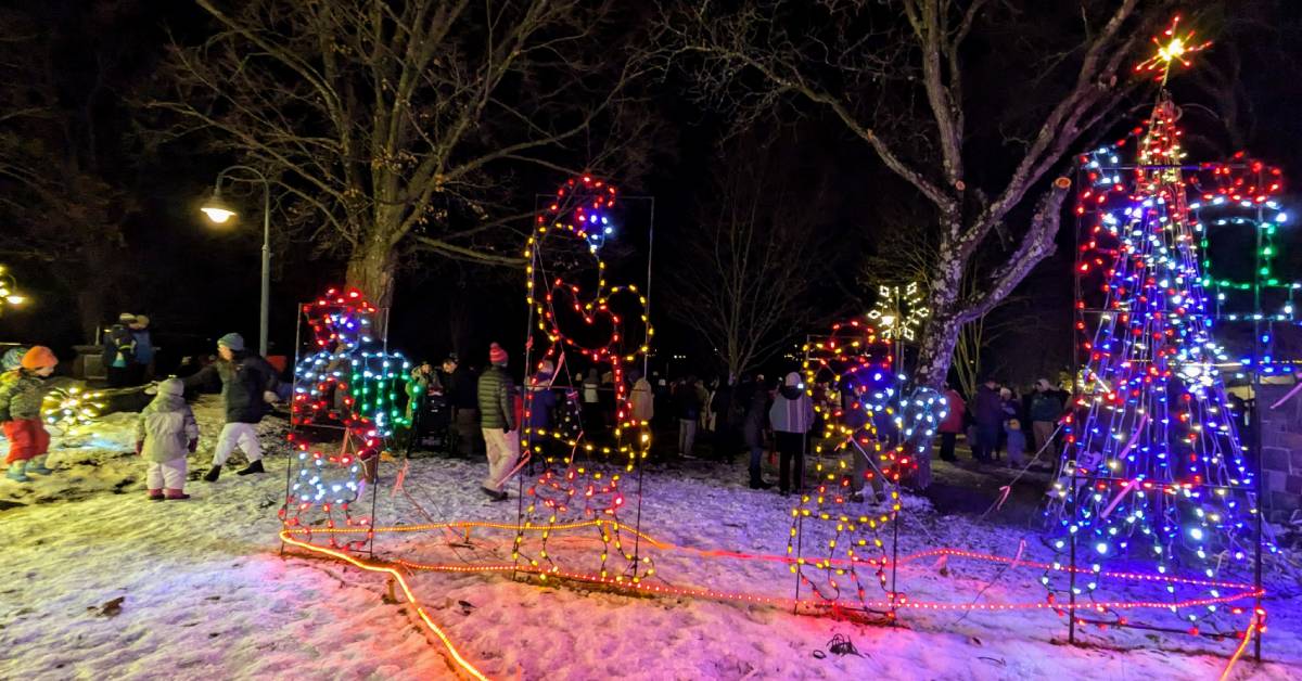 lite up the village lights