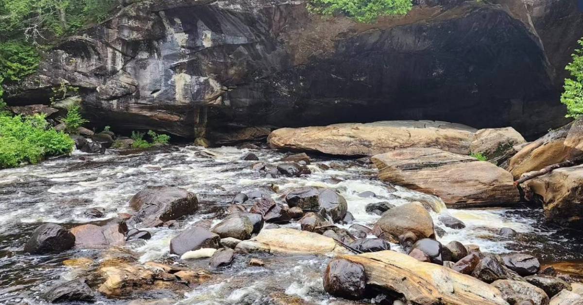 natural stone bridge and caves