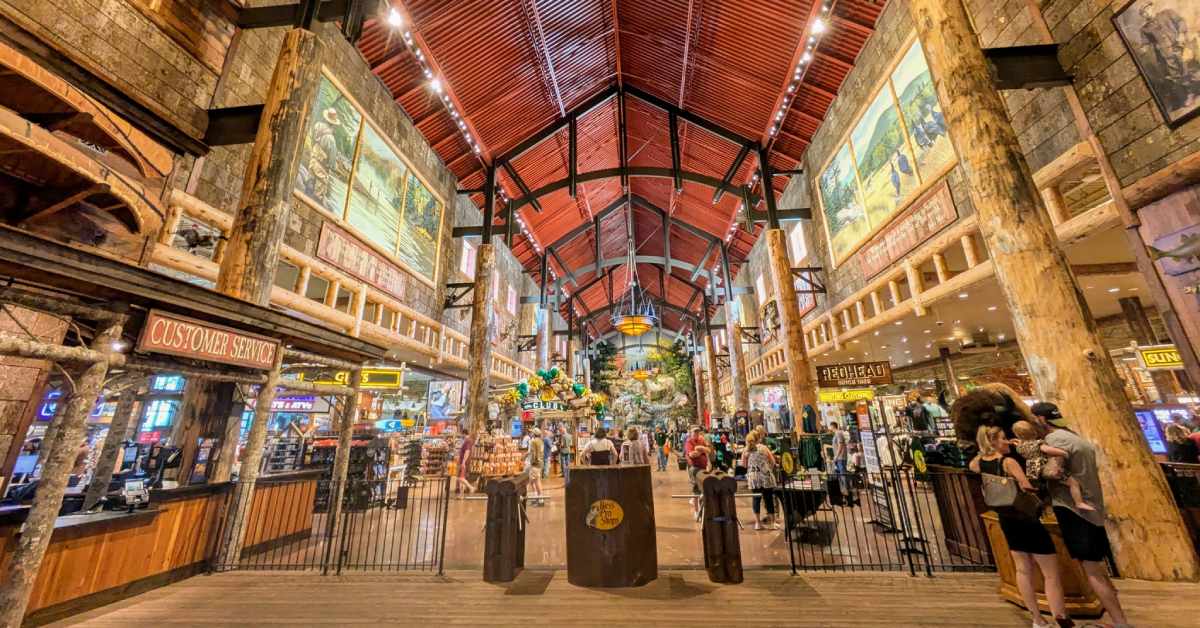 inside of a Bass Pro Shops