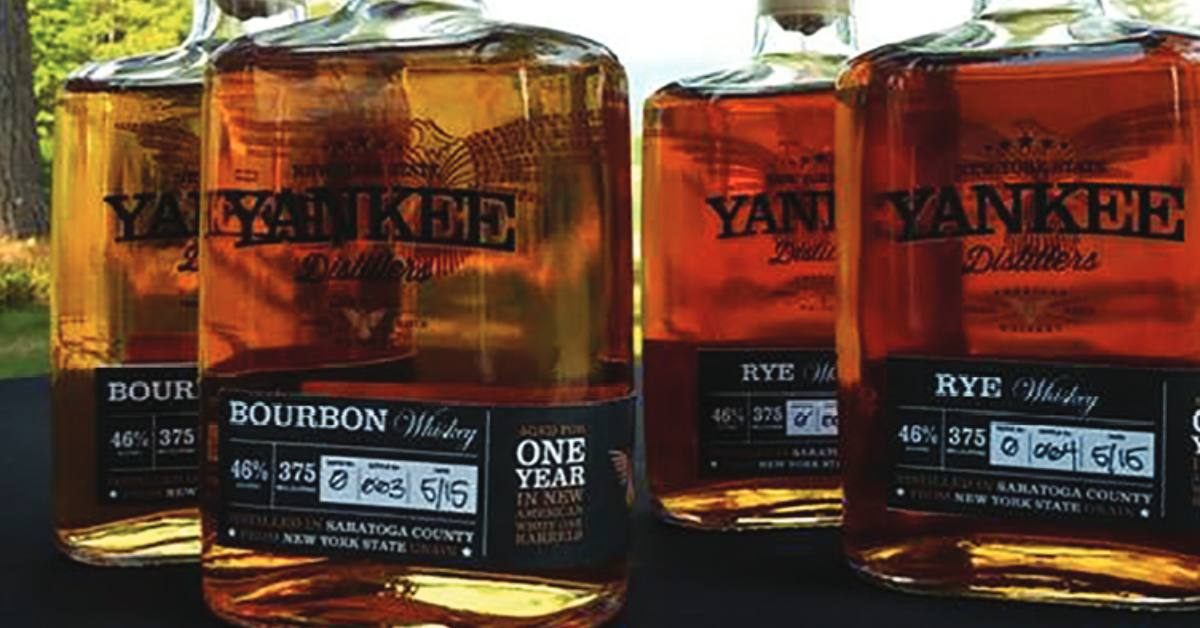 bourbon whiskey bottles for Yankee Distillers