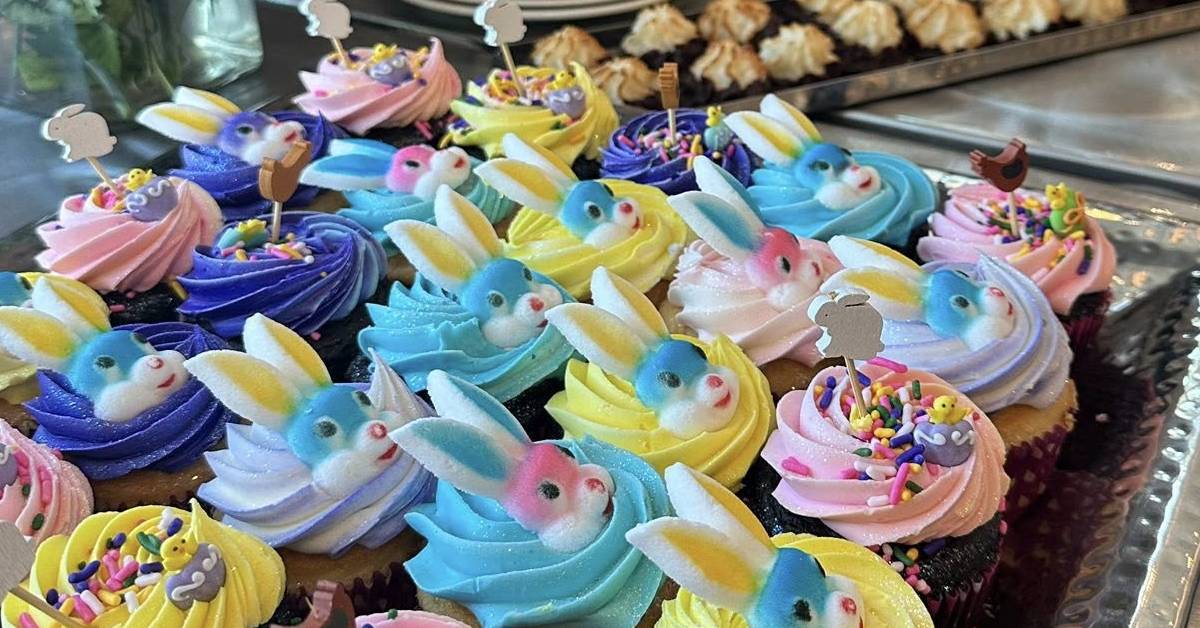 easter bunny cupcakes