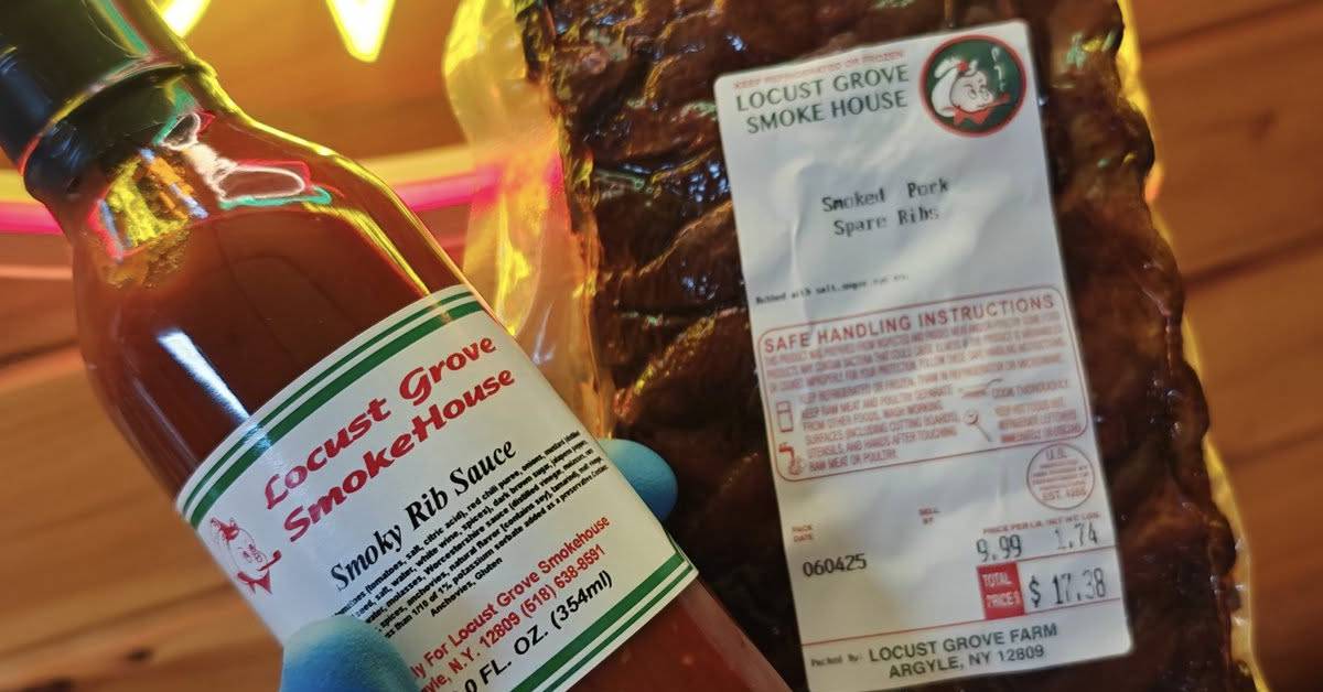 locust grove smokehouse smoky rib sauce and ribs