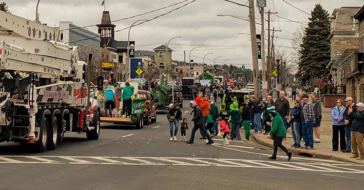 sham rock the block parade in lake george