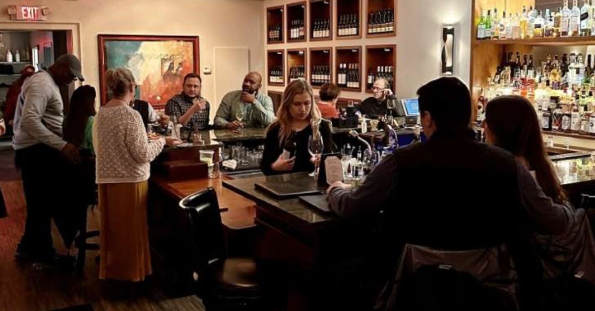 people sitting at tables