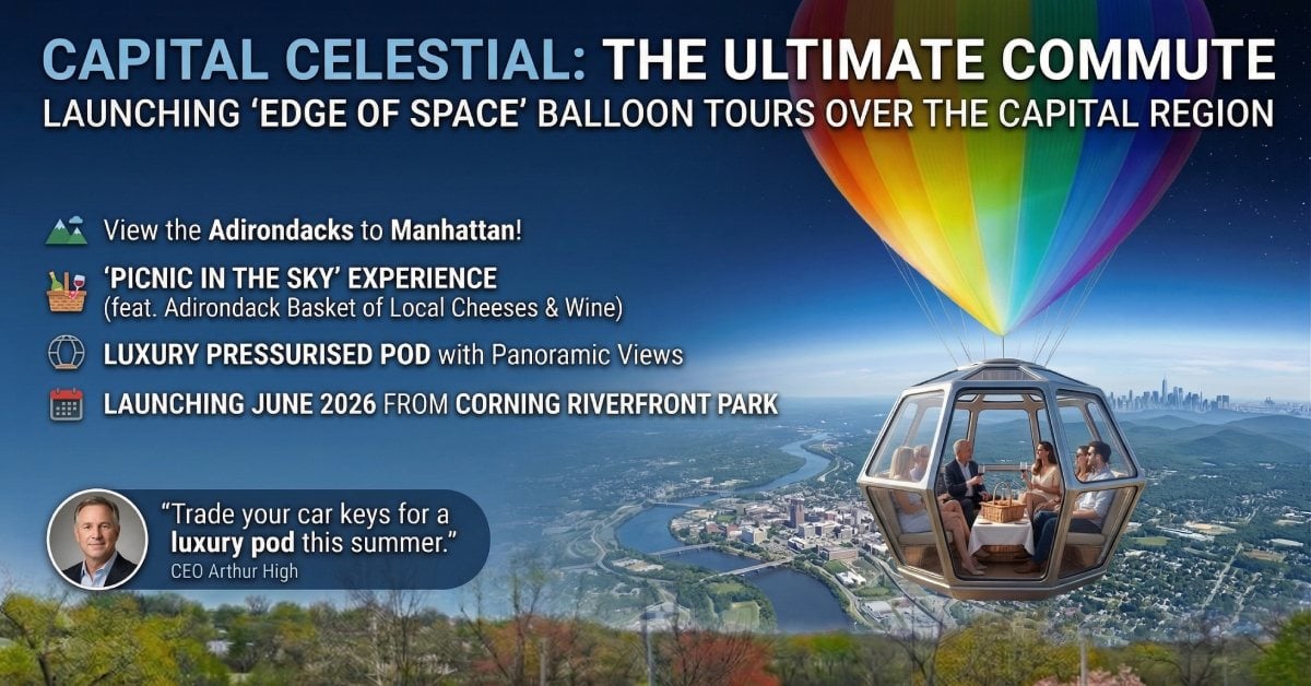 a graphic featuring Capital Celestial balloon flights