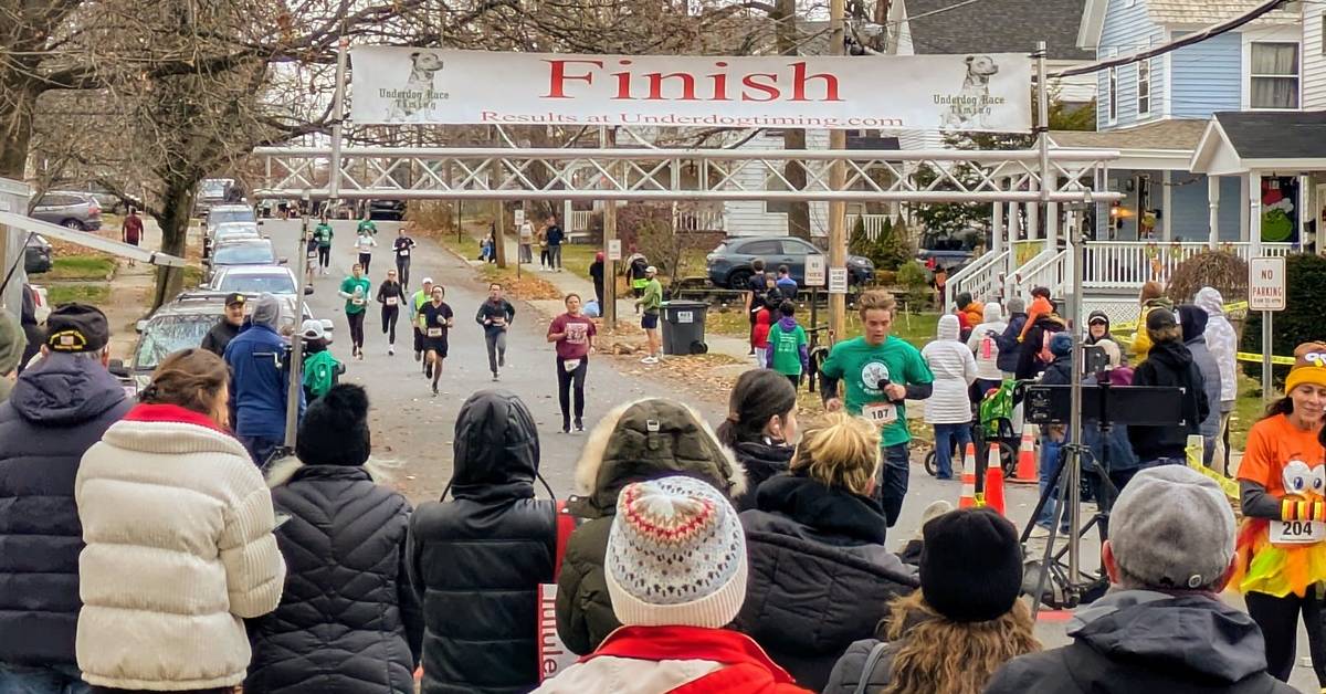 gobble wobble finish line
