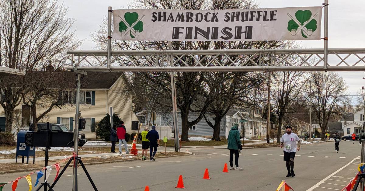 shamrock shuffle finish