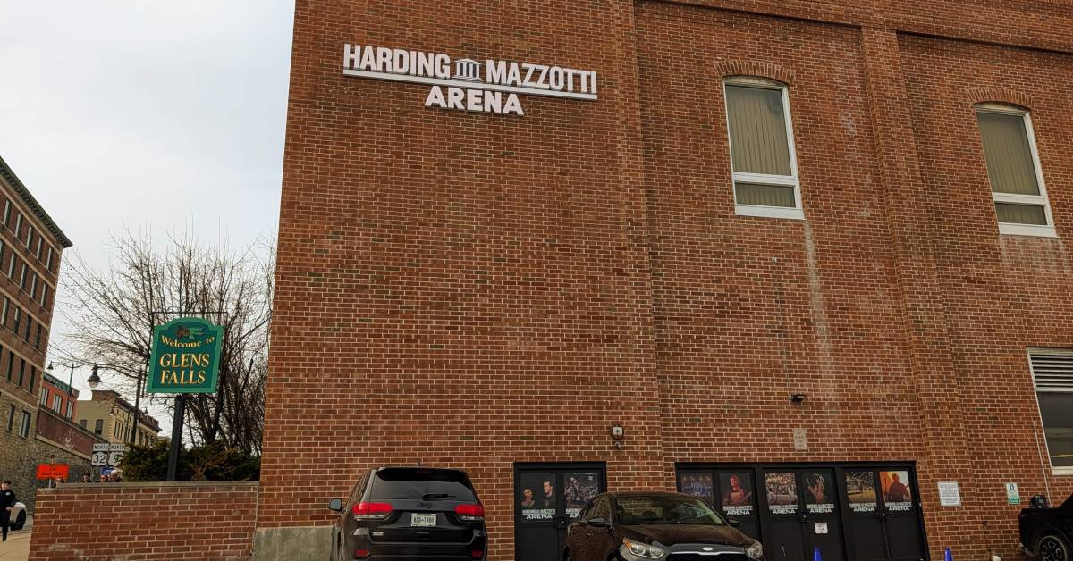 exterior harding mazzotti arena