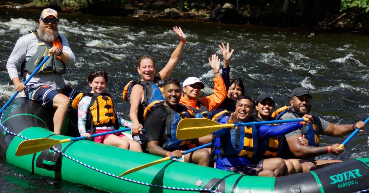 group whitewater rafting