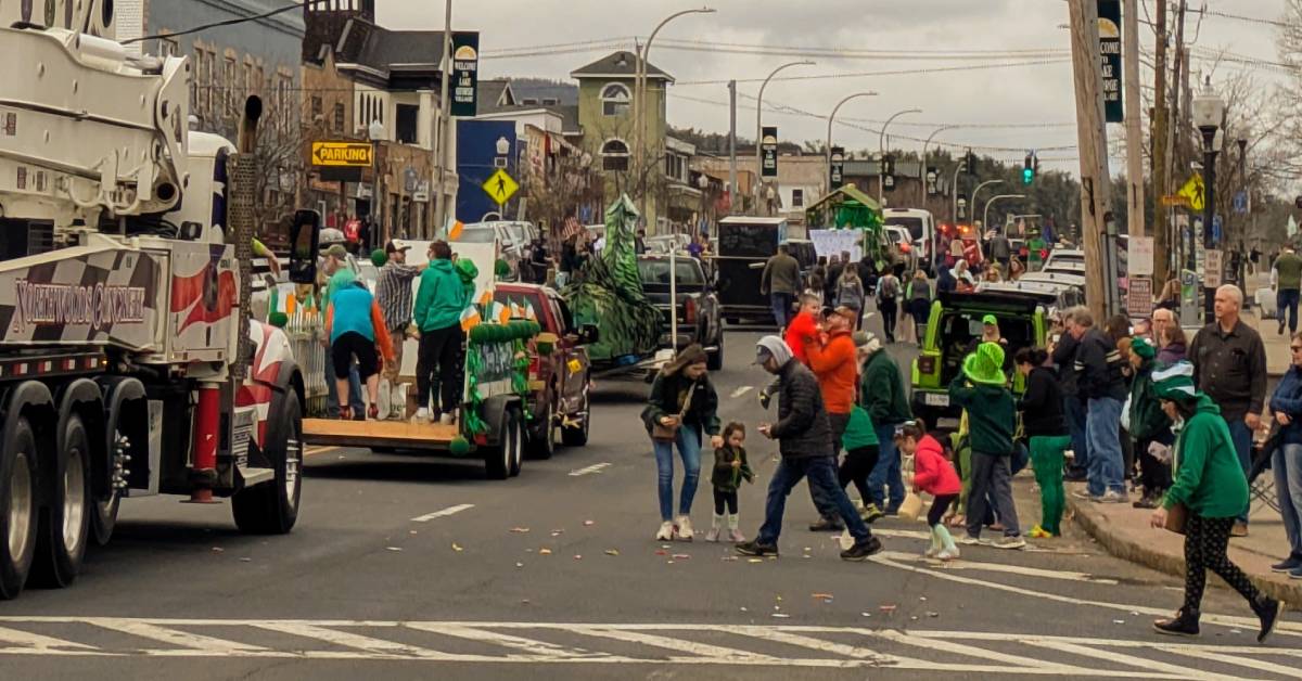 st patrick's day parade in lake george