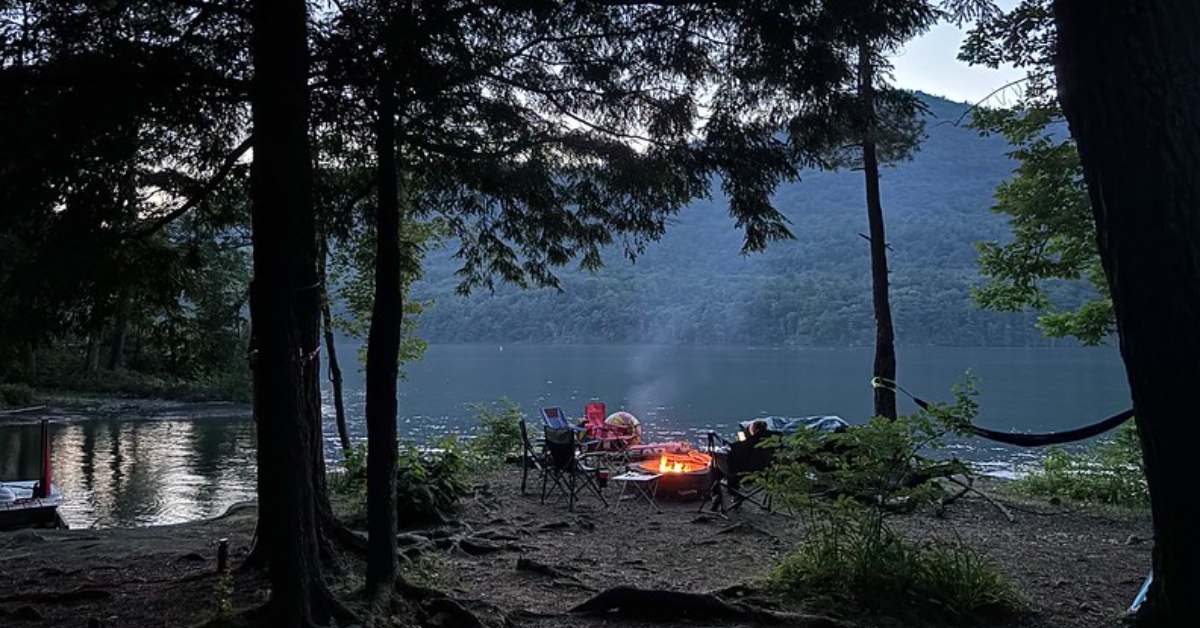 island camping in lake george