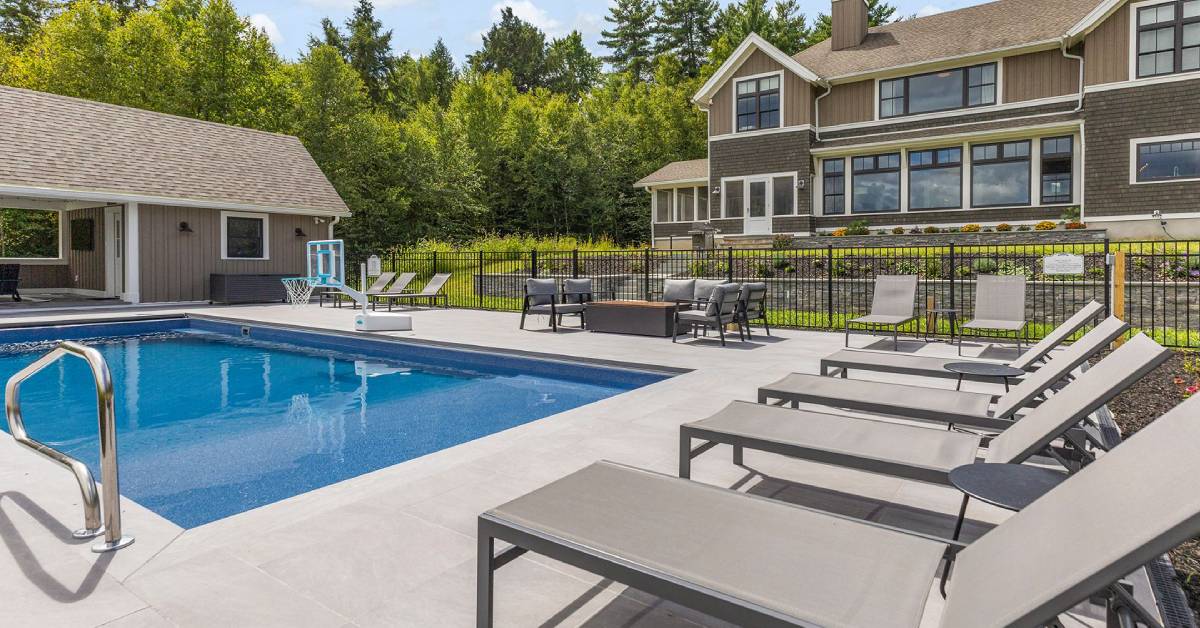 backyard pool space