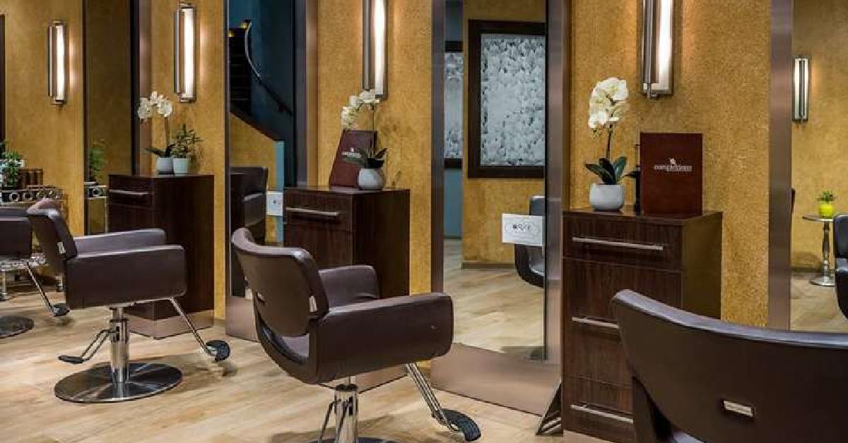 chairs in front of mirrors