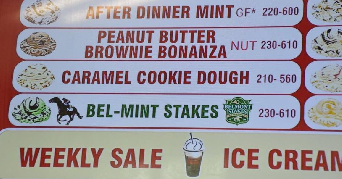 Bel-Mint Stakes flavor on the limited edition menu 