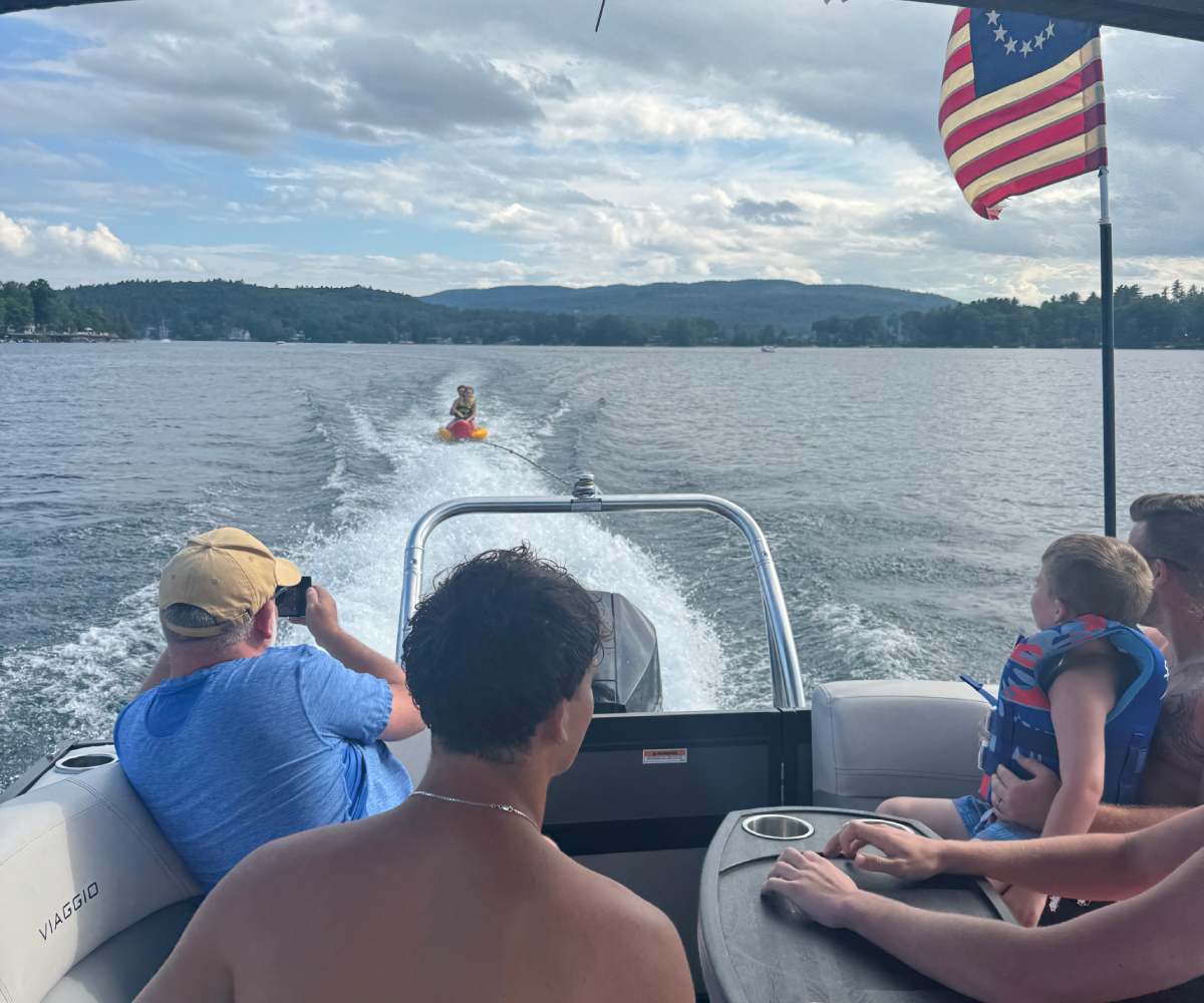 boat tour and riding a tube
