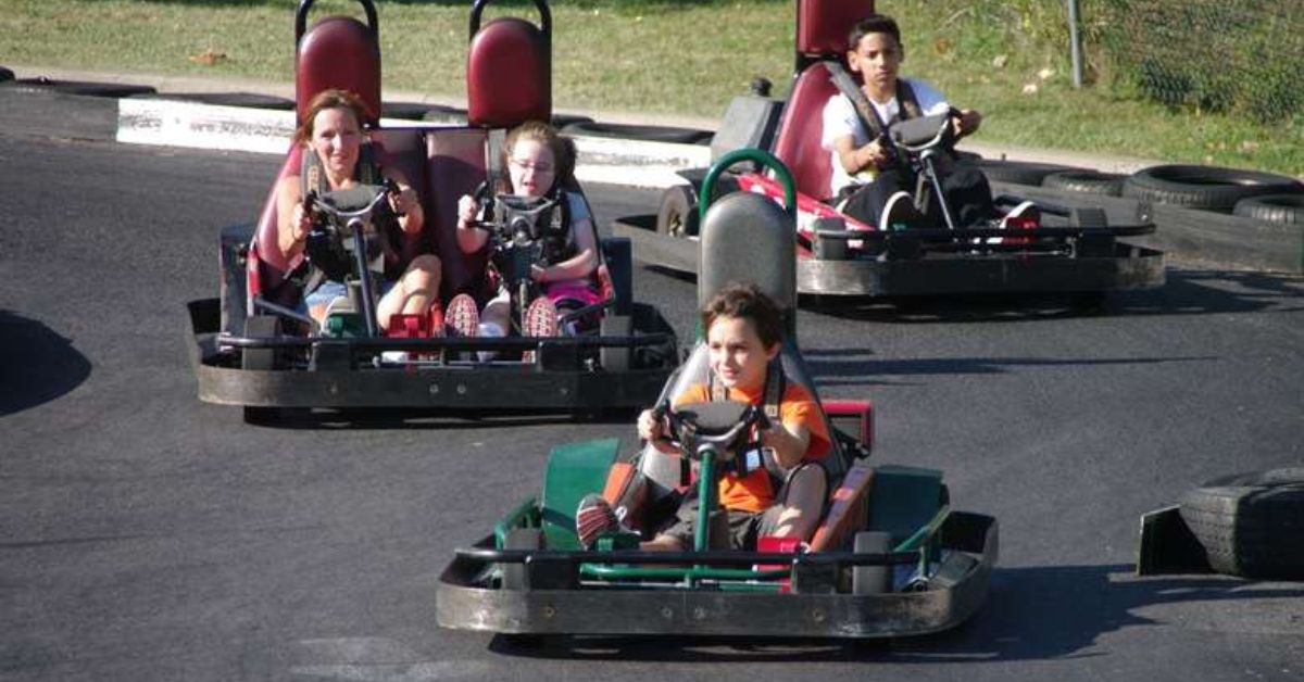 kids on go-karts