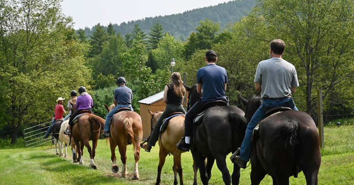 horseback riding group
