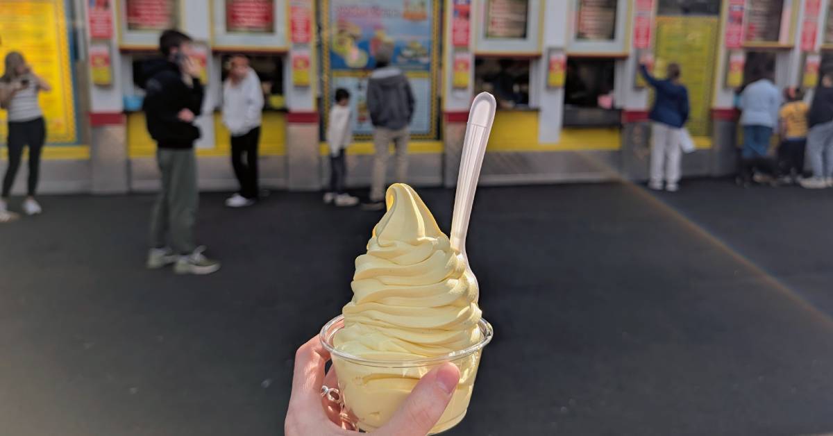 banana ice cream held up against martha's counters