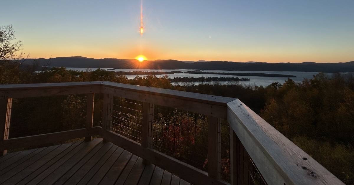 sunset at pilot knob
