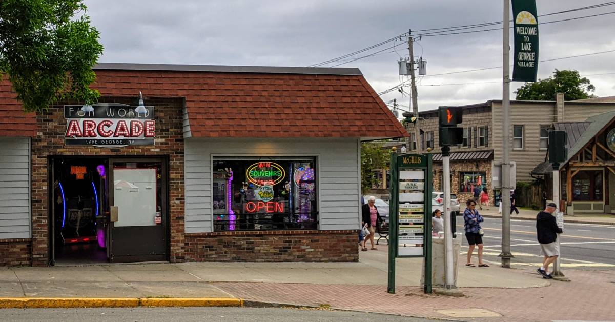 exterior of fun world arcade
