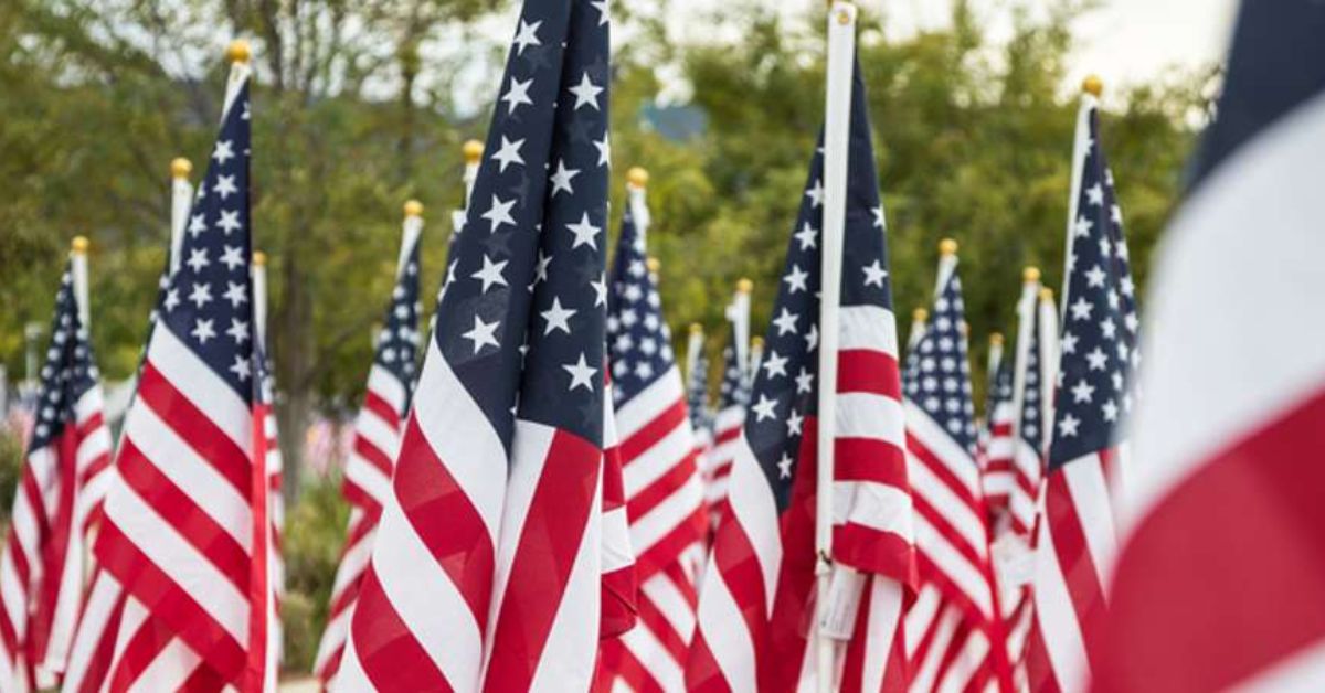 american flags