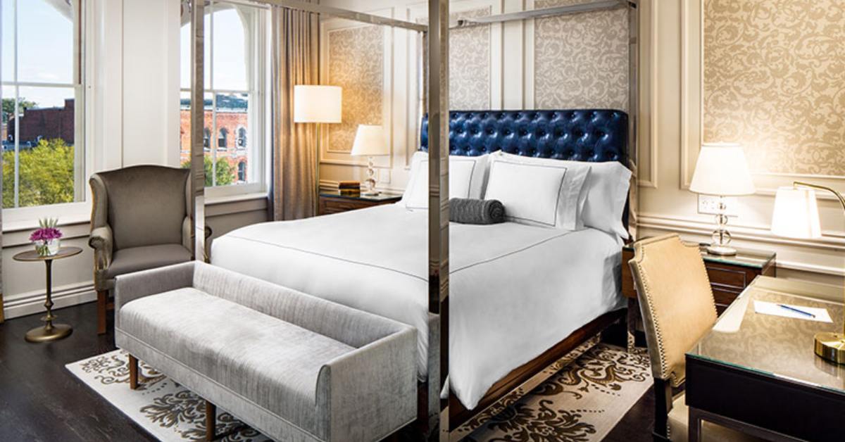 luxury hotel bedroom