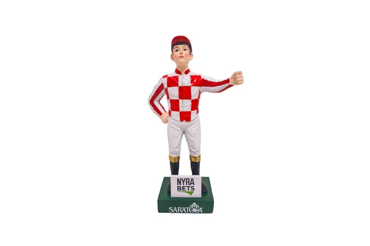 small jockey statue