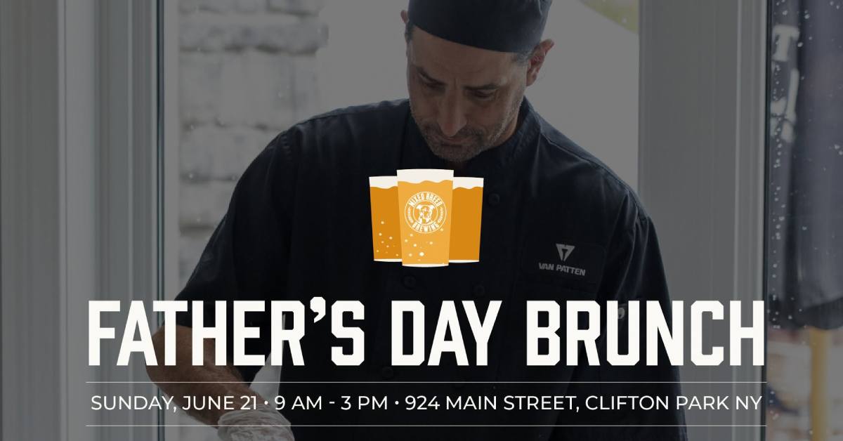 promo image of a chef and father's day brunch