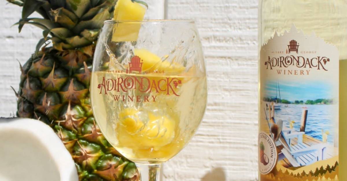 adirondack winery pineapple drink