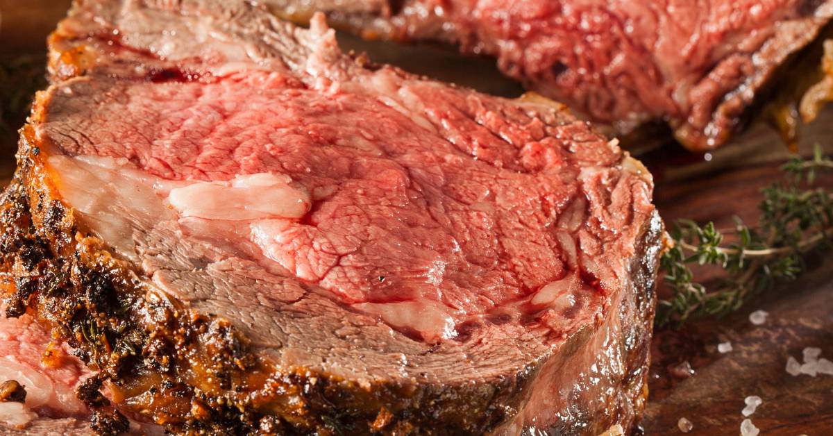 prime rib closeup