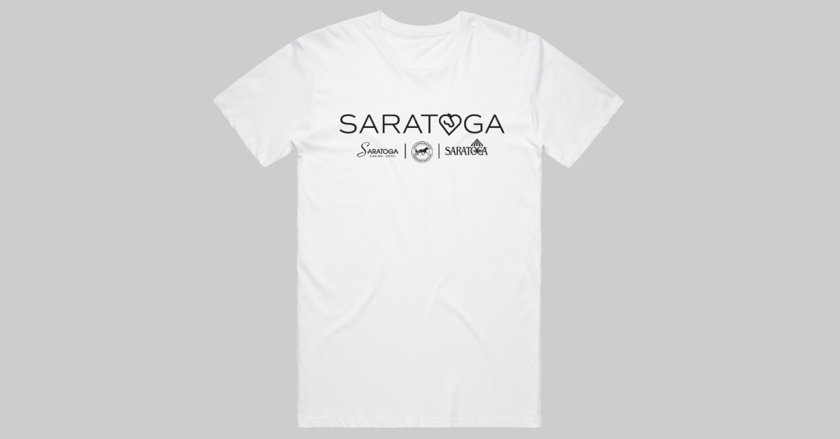 Saratoga horse love themed shirt