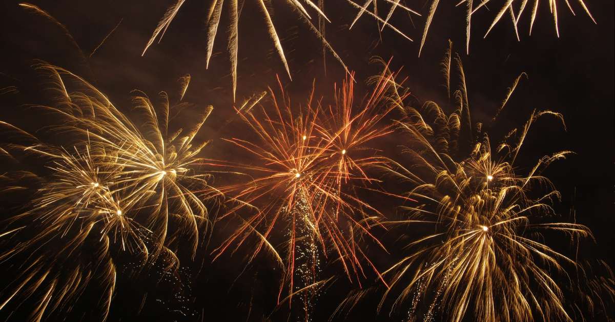 a blast of fireworks
