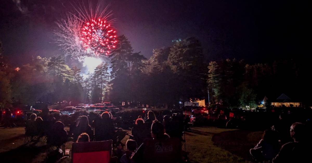 fireworks over crandall park