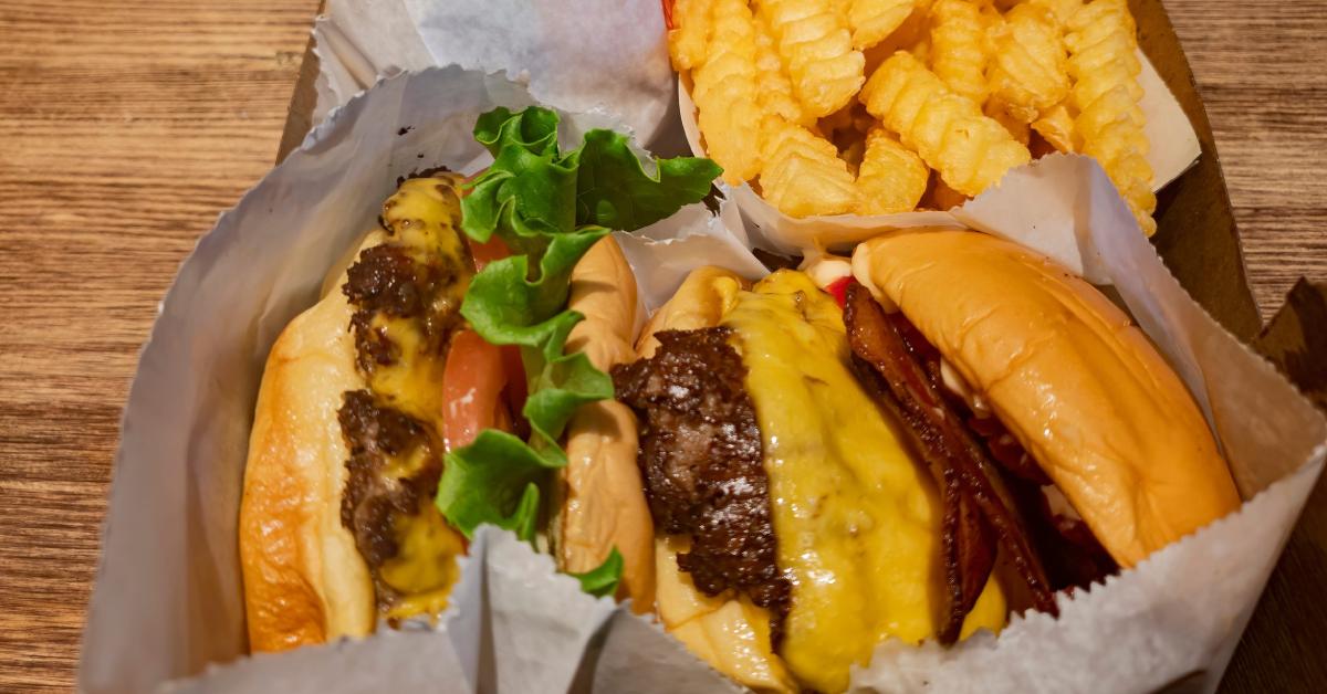 burger and fries