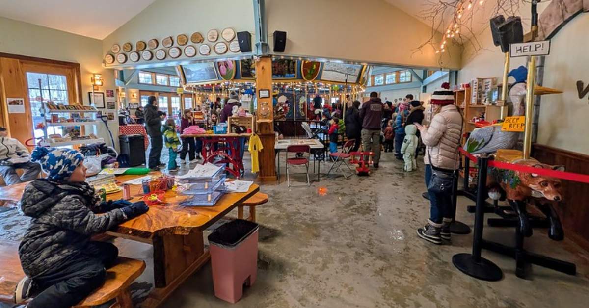 Adirondack Carousel store and seating area