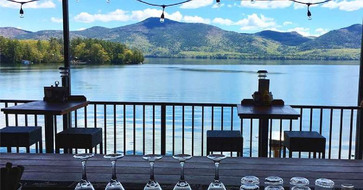 tavern on the lake view of lake george