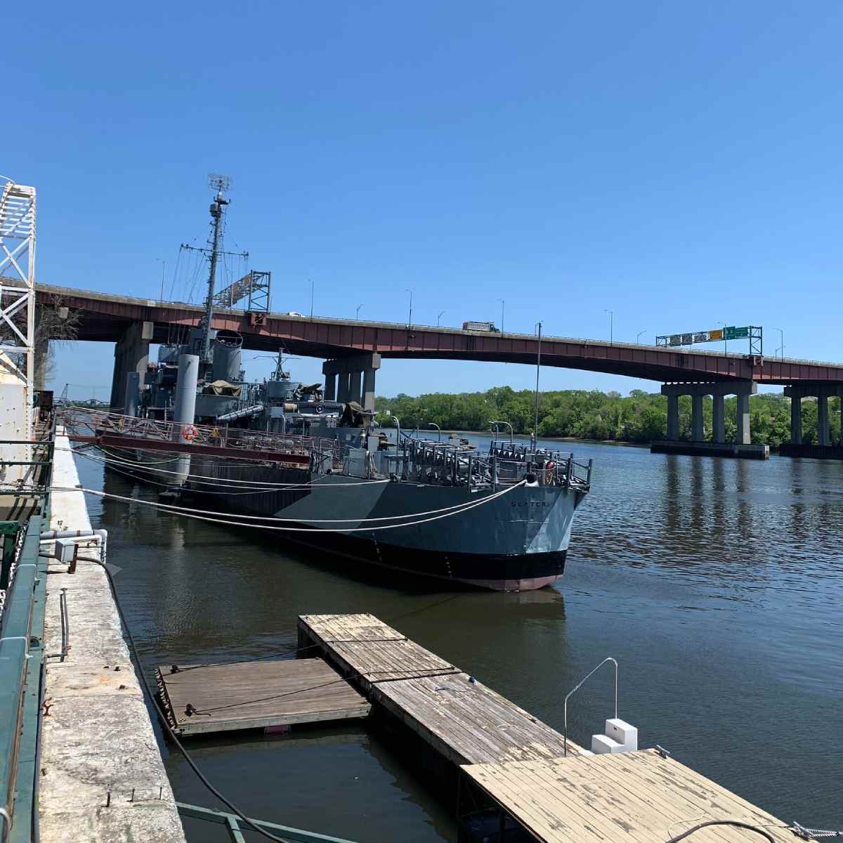 a view of the USS Slater