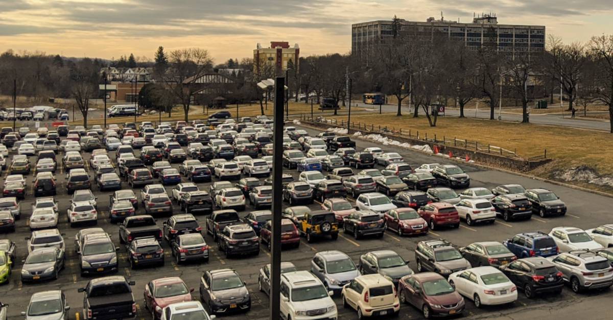 albany  med parking lot