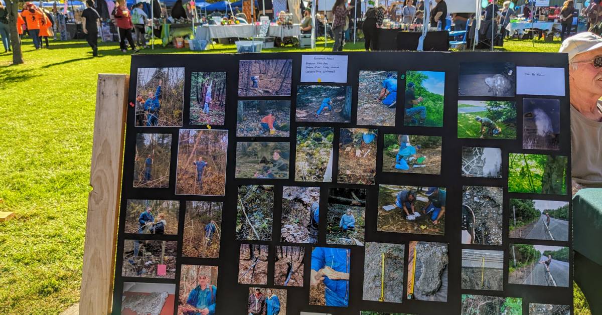 bigfoot research display board at festival