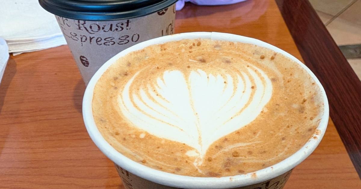 latte art heart