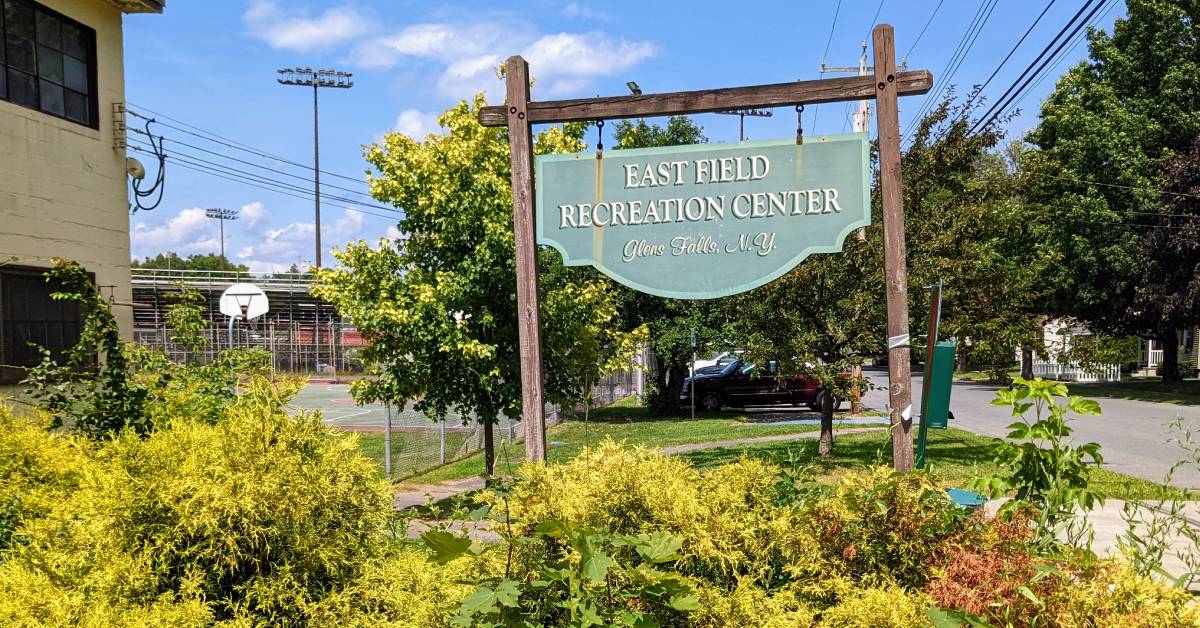 east field recreation center sign