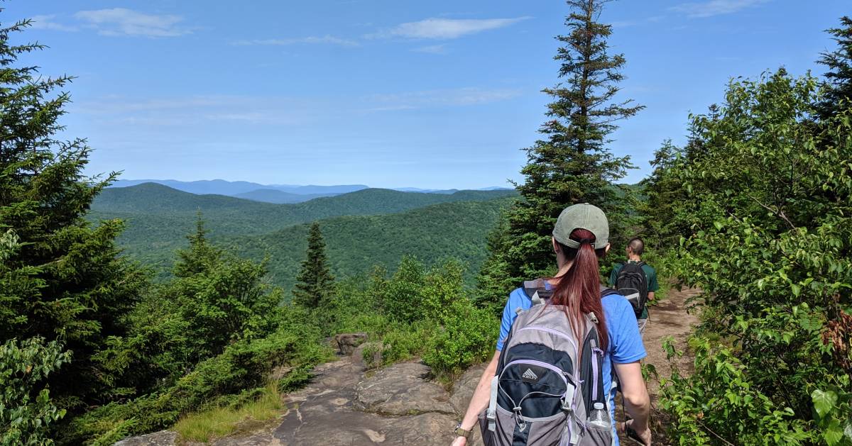 Hikers on mountain