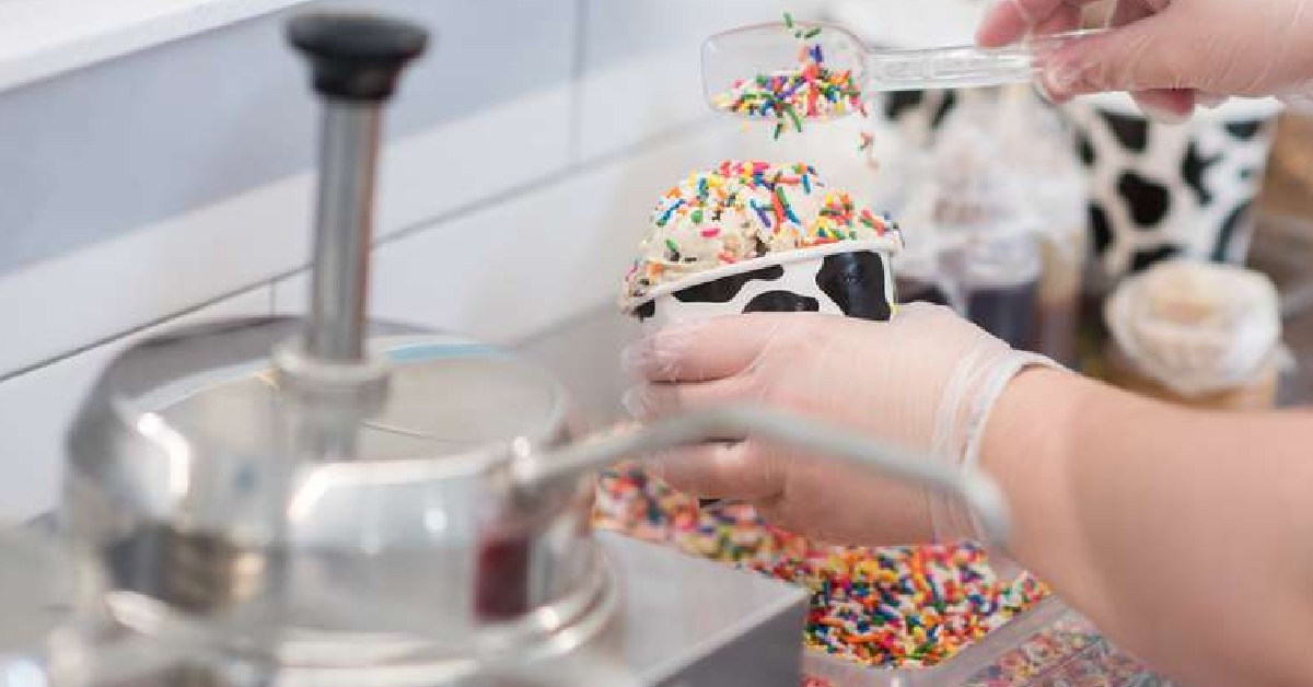Ice Cream with sprinkles 