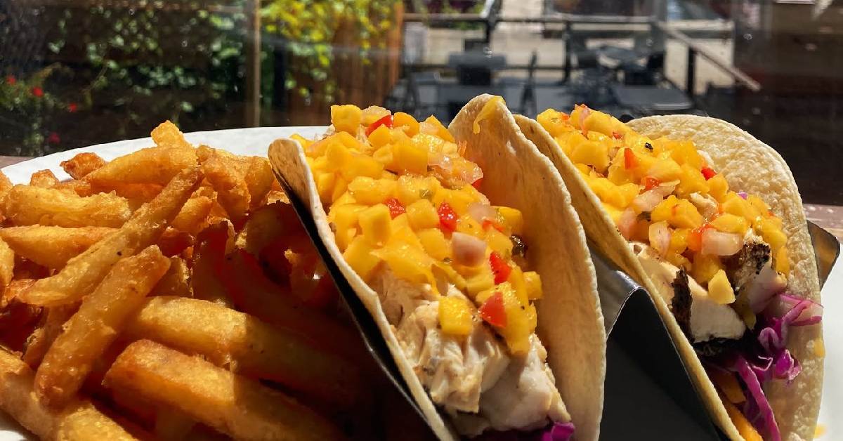 tacos with a side of fries